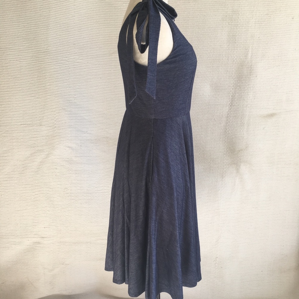 Anthro NWOT Bow Tie Dress Bouncy Fit & Flare - Picture 5 of 8